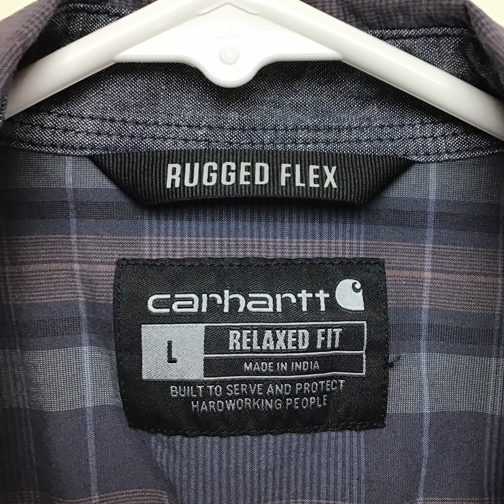 Carhartt Rugged Flex Regular Fit mens short sleeve button down casual shirt - Picture 4 of 10